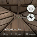 Wood Gazebo with Galvanized Steel Roof - Cedar Post