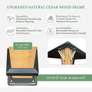 Wood Gazebo with Galvanized Steel Roof - Cedar Post
