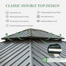 Wood Gazebo with Galvanized Steel Roof - Cedar Post