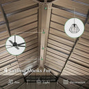 Wood Gazebo with Galvanized Steel Roof - Cedar Post