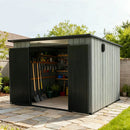 Outdoor Resin Storage Shed Sloping Roof