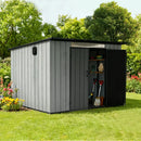Outdoor Resin Storage Shed Sloping Roof