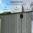 Outdoor Resin Storage Shed Sloping Roof