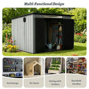 Outdoor Resin Storage Shed Sloping Roof