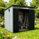 Outdoor Resin Storage Shed Sloping Roof