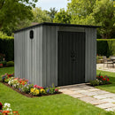 Outdoor Resin Storage Shed Sloping Roof