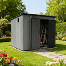 Outdoor Resin Storage Shed Sloping Roof