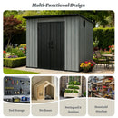 Outdoor Resin Storage Shed Sloping Roof