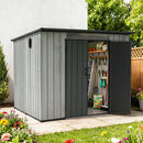 Outdoor Resin Storage Shed Sloping Roof