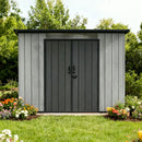 Outdoor Resin Storage Shed Sloping Roof