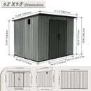 Outdoor Resin Storage Shed Sloping Roof