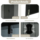 Outdoor Resin Storage Shed Sloping Roof