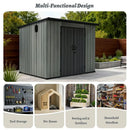 Outdoor Resin Storage Shed Sloping Roof