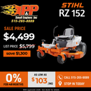 Stihl RZ 152 ZERO-TURN WB01-011-3605-US