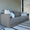 PURPLE LEAF Sanori Classical without Table Beige Patio Conversation Set with Cushions for Deck