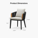 PURPLE LEAF Hailar 2 Pieces Outdoor Patio Dining Chairs with Olefin Fabric All-Weather Patio Furniture with Aluminum Frame for Lawn Garden Backyard Deck