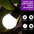PURPLE LEAF Outdoor Hardtop Gazebo for Garden Bronze Double Roof Aluminum Frame Pavilion with String Lights-milky