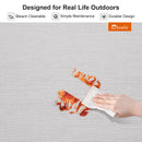 PURPLE LEAF Sicilia U-Shaped Modular Outdoor Sectional with Sunbrella White Cushions Flexible Layout for Commercial Lounge Areas