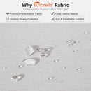 PURPLE LEAF Sicilia L-Shaped Modular Outdoor Sectional with Sunbrella White Cushions Flexible Layout for Minimalist Modern Patio