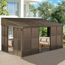 10'x12' Wall Mounted Sunroom with Side Door