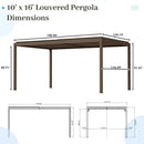 Metal Louvered Pergola