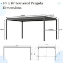Metal Louvered Pergola