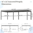 Metal Louvered Pergola