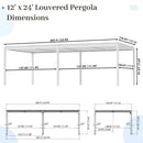 Metal Louvered Pergola