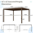 Metal Louvered Pergola