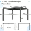 Metal Louvered Pergola
