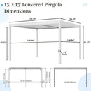 Metal Louvered Pergola