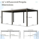 Metal Louvered Pergola