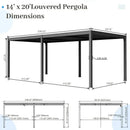 Metal Louvered Pergola