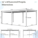Metal Louvered Pergola