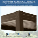 8' x 5' Aluminum Grill Gazebo with Adjustable Louvered Roof