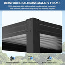 8' x 5' Aluminum Grill Gazebo with Adjustable Louvered Roof