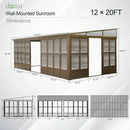 Polycarbonate Wall Mounted Sunroom