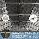 Galvanized Steel Hardtop Gazebo with Drainage Gutters