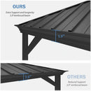 Galvanized Steel Hardtop Gazebo with Drainage Gutters
