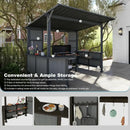 9' x 10' Hardtop Grill Gazebo w/ Expansion Platform