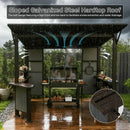 9' x 10' Hardtop Grill Gazebo w/ Expansion Platform