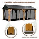 Wood Gazebo with Galvanized Steel Roof - Cedar Post