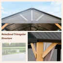 Wood Gazebo with Galvanized Steel Roof - Cedar Post