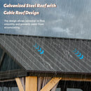 Wood Gazebo with Galvanized Steel Roof - Cedar Post