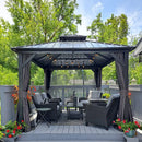 Hardtop Gazebo Classic W/ Netting & Curtain