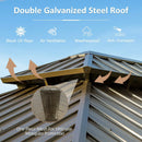 Galvanized Steel Hardtop Gazebo with Drainage Gutters