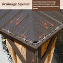 Galvanized Steel Hardtop Gazebo with Drainage Gutters