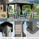 Hardtop Gazebo Classic W/ Netting & Curtain