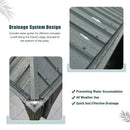 Aluminum Hardtop Gazebo Dark Gray with Drainage Gutters