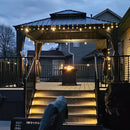 Aluminum Hardtop Gazebo Dark Gray with Drainage Gutters